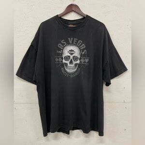 Harley Davidson Las Vegas, Nevada, Skull Poker Tee, Size 3XL